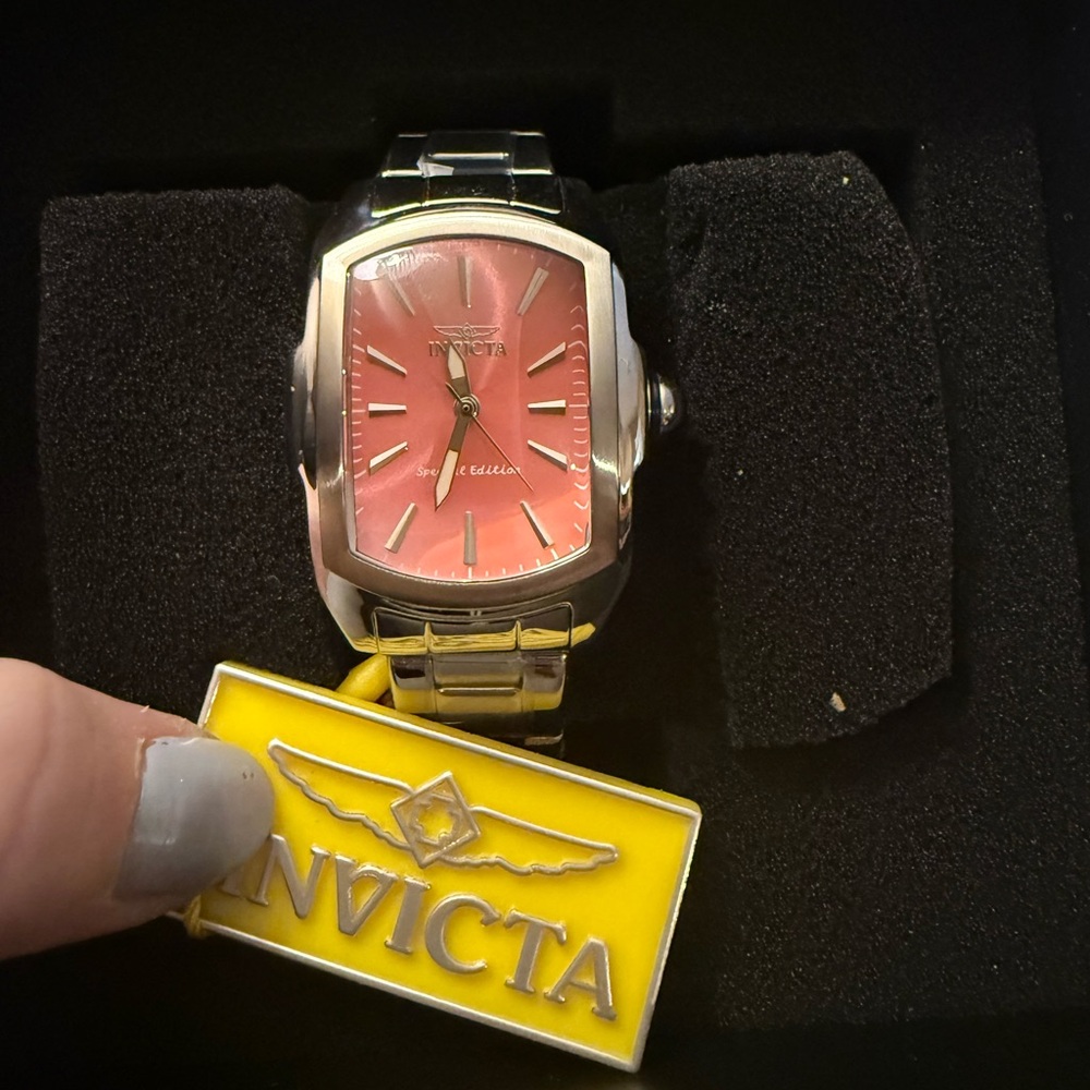 Invicta Lupah Women's Watch - 29mm Coral Dial Steel Watch